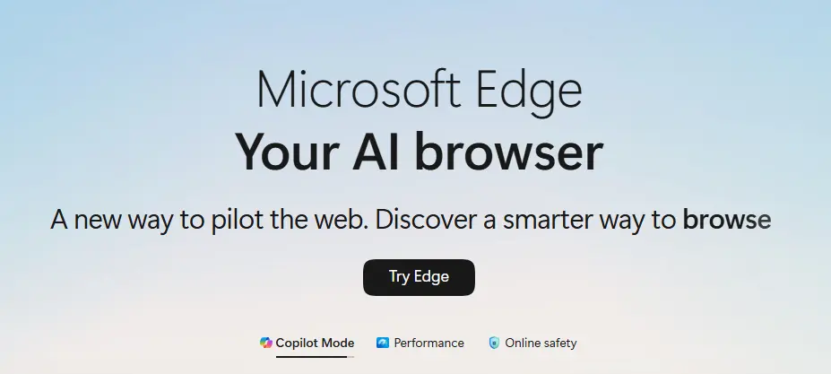 Microsoft Edge internet pretraživač sa AI funkcijama