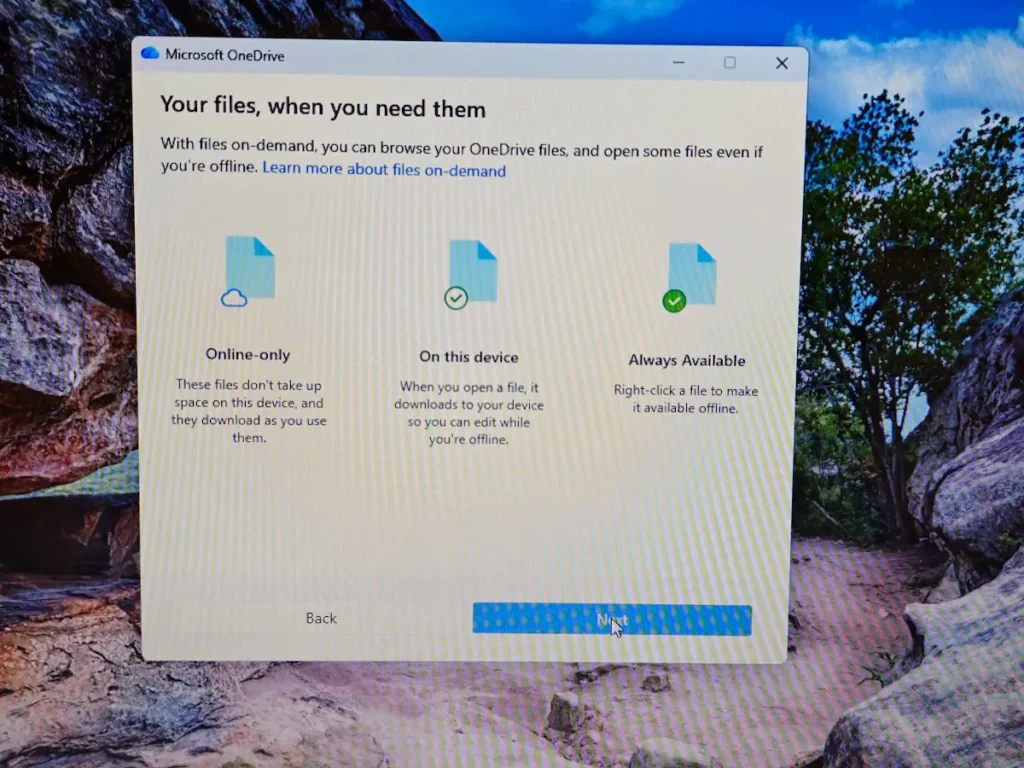 Objašnjenje ikonica za OneDrive Files On-Demand opciju