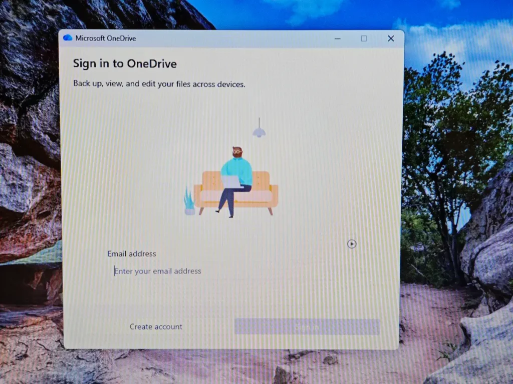 Prijava na Microsoft OneDrive nalog putem Gmail adrese