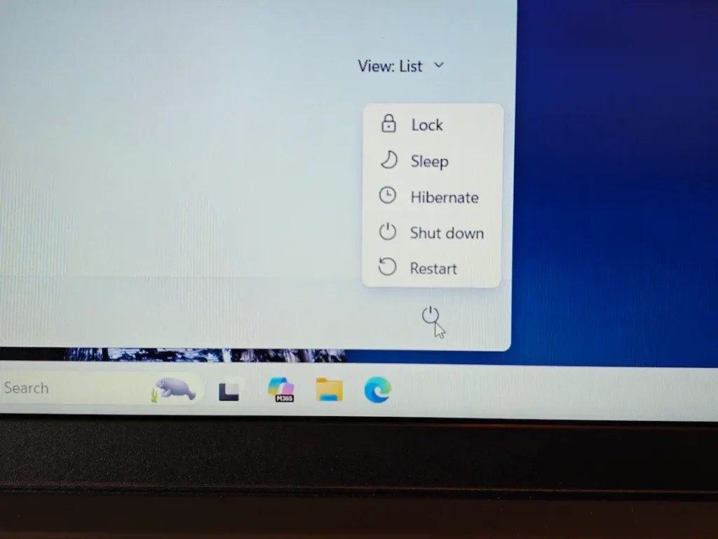 Opcije Sleep, Hibernate i Shut down u Windows Start meniju