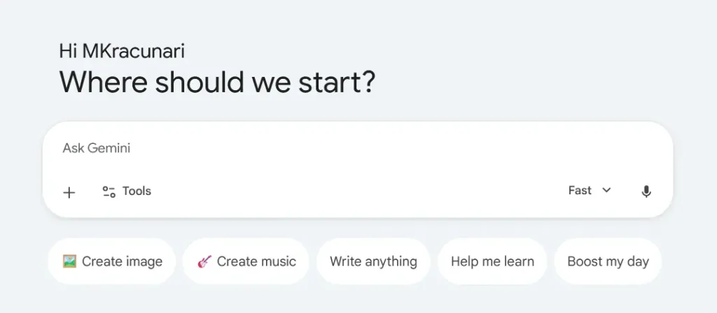 Google Gemini AI interfejs za početnike