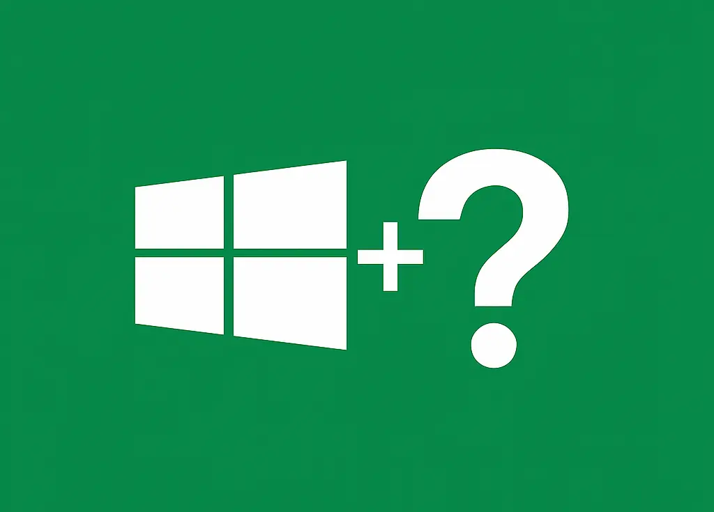 Ilustracija Windows tastera sa znakom pitanja