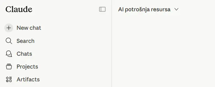Interfejs AI alata i organizacija upita o potrošnji resursa