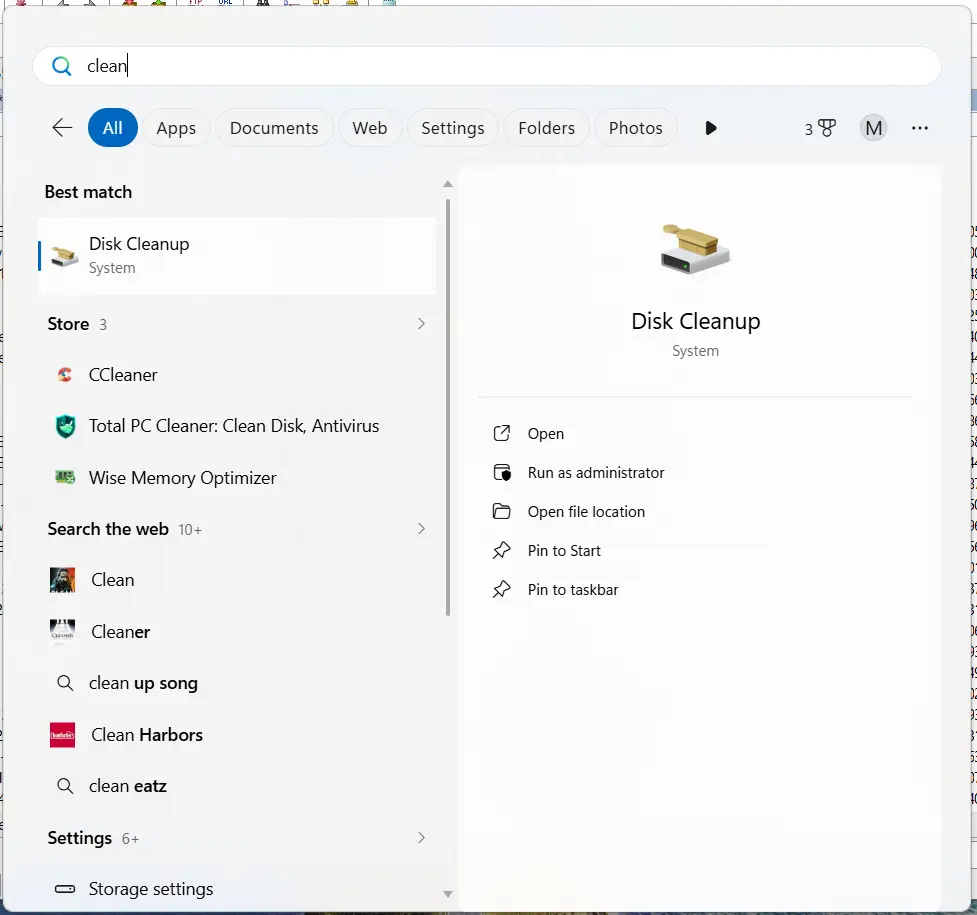 Pokretanje alata Disk Cleanup