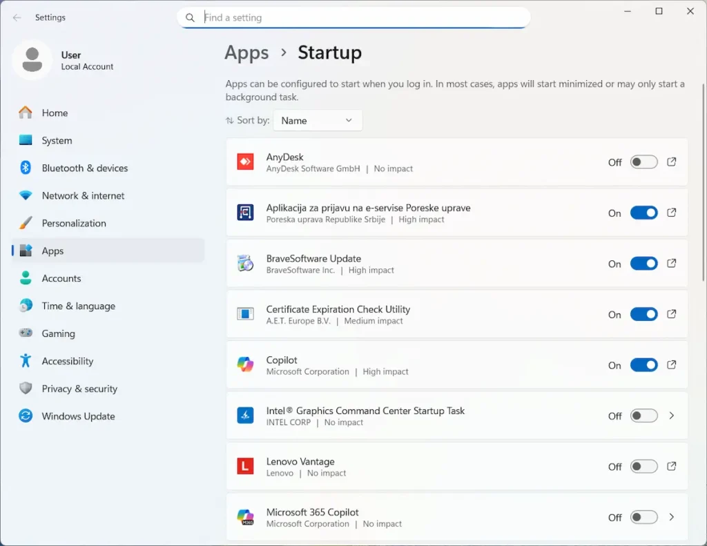 Prikaz kako isključiti aplikacije u pozadini Windows